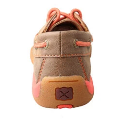 Twisted X Youth Brown And Coral Driving Moc -Shoe Promotion Store Twisted X 2852