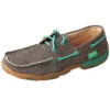 Twisted X Women's Eco TWX Dust And Teal Driving Moc -Shoe Promotion Store WDM0085