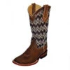 Ferrini Brown Chevron Square Toe Boot -Shoe Promotion Store WEG03241