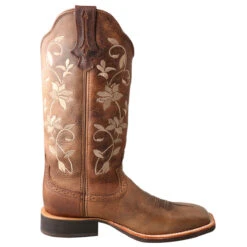 Twisted X Oil Bomber And Floral Square Toe -Shoe Promotion Store WRS0025.04