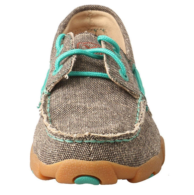 Twisted X Youth Dust & Turquoise ECO Driving Moc 6 Twisted X Youth Dust & Turquoise ECO Driving Moc - Image 4