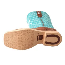 Twisted X Kids Brown/Turquoise Boot -Shoe Promotion Store YHY0006.03
