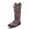 Women's Grey Aztec Square Toe Boots -Shoe Promotion Store circle g womens boots L5525 sand embroidery sq toe 1 jpeg