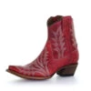 Corral Boots Corral Red Ankle Boot -Shoe Promotion Store l5704g