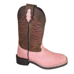 Girl's Ariel Pastel Glitter Square Toe Boots -Shoe Promotion Store media 38932.1633104509