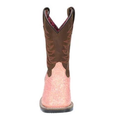 Girl's Ariel Pastel Glitter Square Toe Boots -Shoe Promotion Store media 44870.1633104510