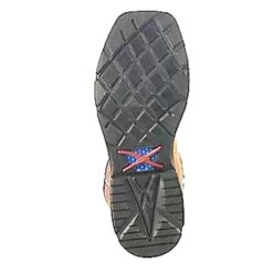 Twisted X Men's 12" Waterproof Sq. Toe Work Boot-Red Top -Shoe Promotion Store mxbw005 2 1