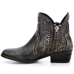 Corral Boots Corral's Circle G Brand- Black And Grey Shorty Boots -Shoe Promotion Store q0001 2