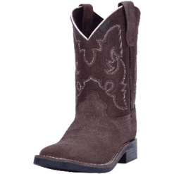 Kids Dan Post Brown Suede Boot