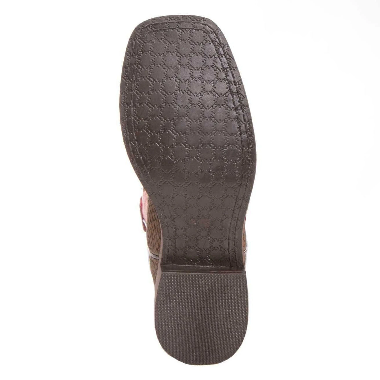 Youth Brown Viper And Red Square Toe Boots 6 Youth Brown Viper And Red Square Toe Boots - Image 4