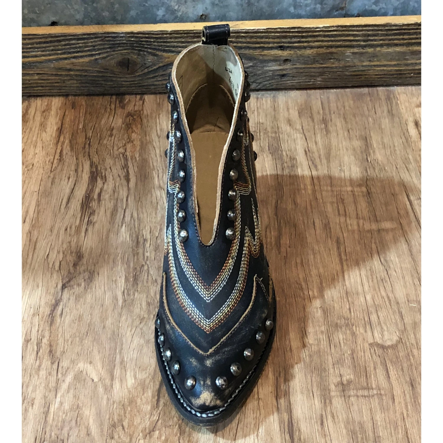 Circle G Distressed Studded Bootie 4 Circle G Distressed Studded Bootie - Image 2