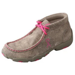 Twisted X Youth Pink Ribbon Driving Moc
